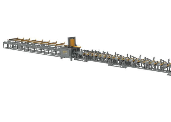 購入 最先端の幅500mm CNCの自動油圧Rebarのせん断ライン100m/Min online manufacture