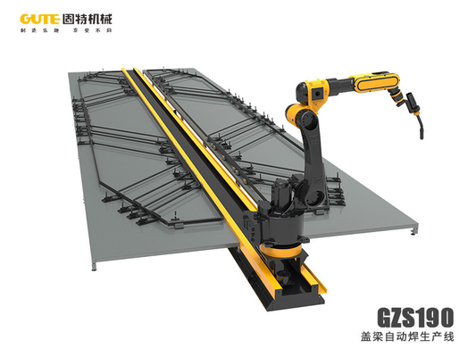Good price おおうビーム トラス ガードの溶接機16.9mの自動溶接ライン オンライン